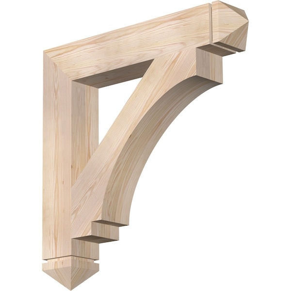 Ekena Millwork Imperial Arts & Crafts Smooth Bracket, Douglas Fir, 5 1/2"W x 34"D x 34"H BKT06X34X34IMP03SDF - main